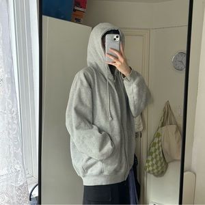 brandy melville grey carla hoodie